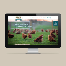 Frenz Eggs Website Design